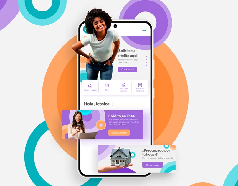 Portada del proyecto de UX/UI para Banco W